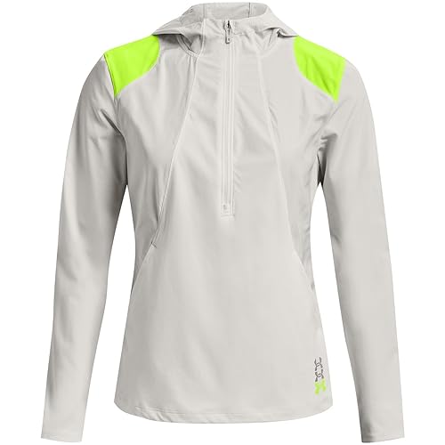 Under Armour Damen Run Anywhere Anojacket Laufbekleidung Laufjacke Grau - Grün M von Under Armour