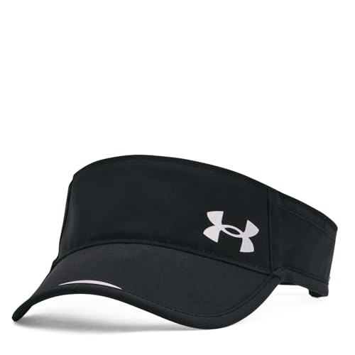 Under Armour Damen Launch Run Visor Hut, Schwarz (001)/Reflektierend, Einheitsgröße von Under Armour