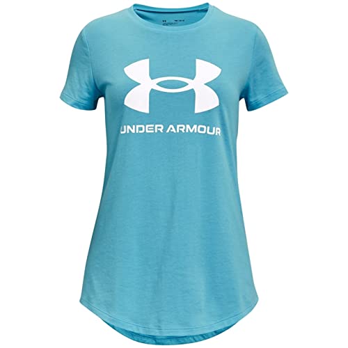 Under Armour Sportstyle T-Shirt Kinder blau/weiß, YLG von Under Armour