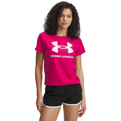 Under Armour Damen Live Sportstyle Graphic Short Sleeve Crew Neck T-Shirt, Shaded Fuchsia/White, XL Under Armour Damen Live Sportstyle Graphic Short Sleeve Crew Neck T-Shirt, Shaded Fuchsia/White, XL von Under Armour