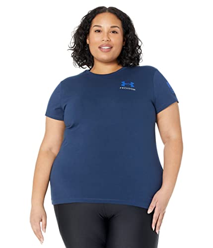 Under Armour Damen New Freedom Banner T Shirt, Academy Blue (408)/Royal, Medium von Under Armour