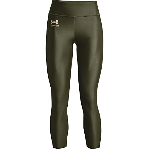 Under Armour Damen New Freedom hoher Taille Leggings, Marine Od Green (390)/Stahl, S von Under Armour