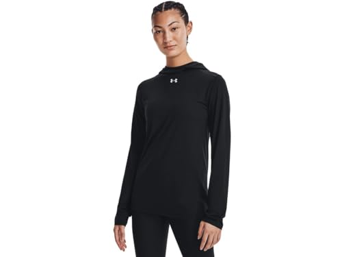 Under Armour Damen Performance Langarm-Kapuzenpullover, Schwarz, MD von Under Armour