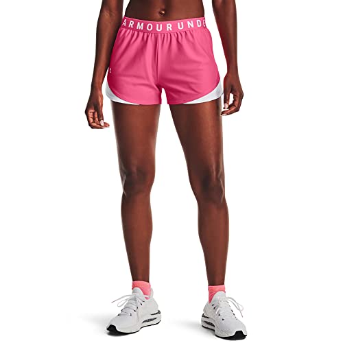 Under Armour Damen Play Up 3.0 Shorts, (640) Pink Punk/Weiß, Medium von Under Armour