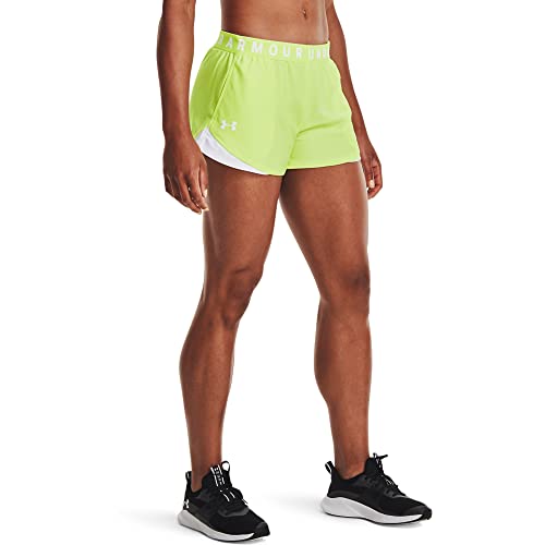 Under Armour Damen Play Up 3.0 Shorts, Fahles Mondlicht (Pale Moonlight) (911)/weiß, Small von Under Armour