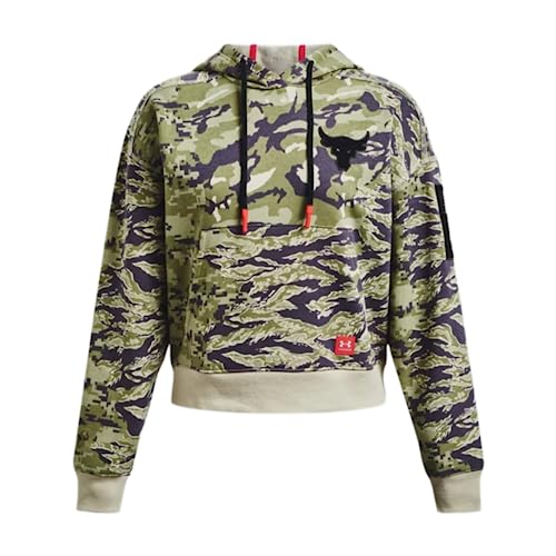 Under Armour Damen Project Rock Veterans Day Fleece Hoodie, Grün Camo Multi #346, XL von Under Armour