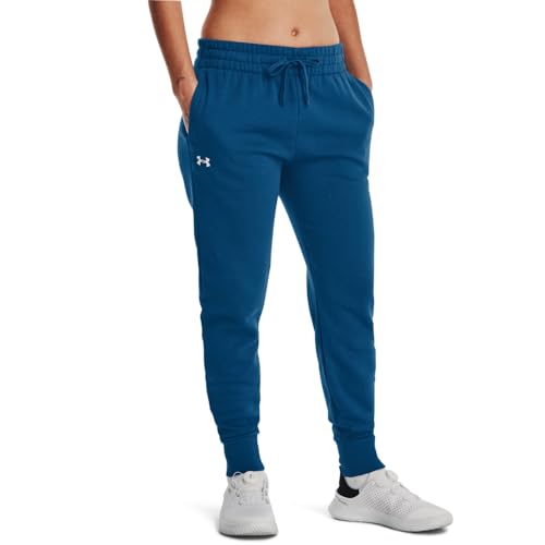 Under Armour Damen Rival Fleece-Jogginghose Hose, (426) Varsity Blue/Weiß, Medium von Under Armour