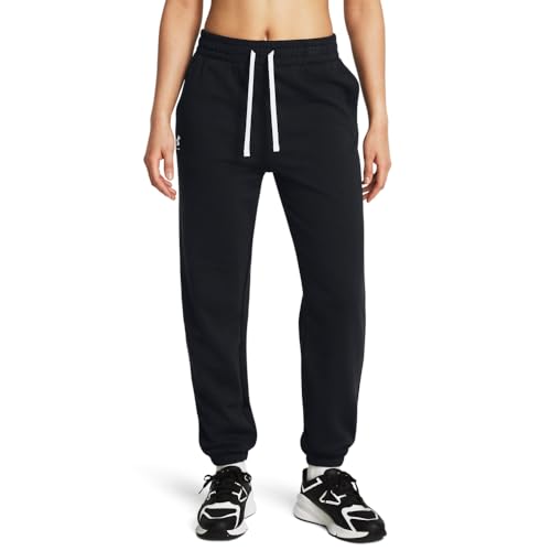 Under Armour Damen Rival Terry Jogger Sweathose, (002) schwarz/schwarz/weiß, Small Hoch von Under Armour