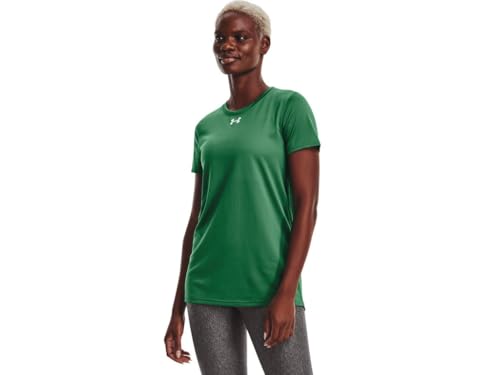 Damen Tech T-Shirt von Under Armour, Team Kelly Grün/Weiß, X-Groß von Under Armour