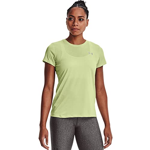 Under Armour Damen Tech Twist T-Shirt Sweatshirt, Pale Olive (383)/Metallic Silver, Klein von Under Armour