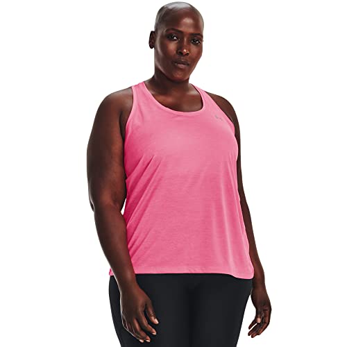 Under Armour Damen Tech Twist Tanktop T-Shirt, (640) Pink Punk/Metallic Silber, 1X von Under Armour