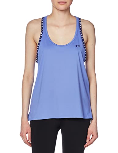 Under Armour Damen Knockout Tank Top T-Shirt, (495) Baja Blue/White/Black, Klein von Under Armour