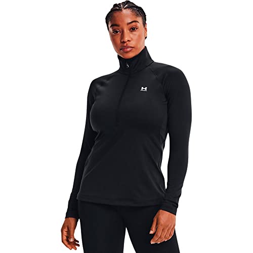 Under Armour Damen UA Authentics CG 1/2 Zip, warmes Damen-Funktionsshirt mit halbem Reißverschluss, Sportshirt für Frauen mit schweißableitender und schnelltrocknender Technologie von Under Armour