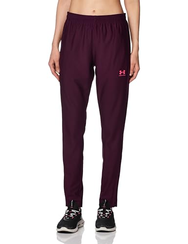 Under Armour Damen UA Challenger Hose aus Piqué - 1379599, Farbe:Bordeaux Rot, Textil:M von Under Armour