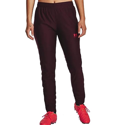 Under Armour Damen UA Challenger Hose aus Piqué - 1379599, Farbe:Bordeaux Rot, Textil:XL von Under Armour