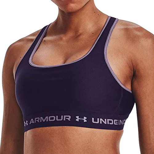 Under Armour Damen UA Crossback Mid Bra, Undurchsichtige, violett, XS von Under Armour