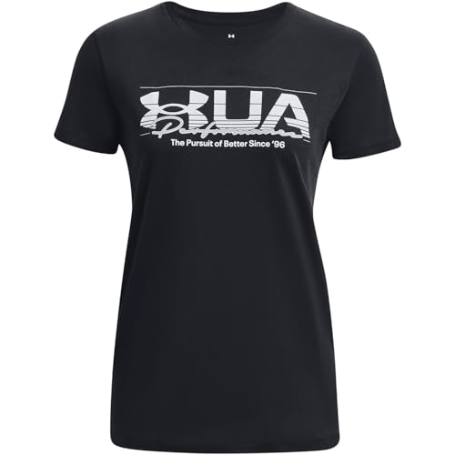 Under Armour Damen UA Vintage Performance SS T-Shirt, schwarzes, XS von Under Armour