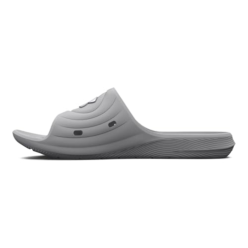 Under Armour Damen UA W Locker IV SL Slide-Sandale, Mod Gray/Mod Gray/White, 38.5 EU von Under Armour