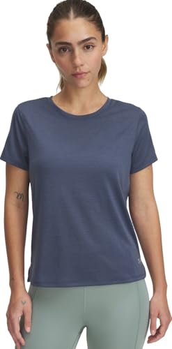 Under Armour Damen Ua Launch Shortsleeve T-Shirt, Grau/reflektierend, L Under Armour Damen Ua Launch Shortsleeve T-Shirt, Grau/reflektierend, L von Under Armour