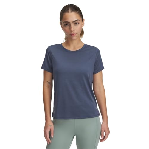 Under Armour Damen Ua Launch Shortsleeve T-Shirt, Grau/reflektierend, M Under Armour Damen Ua Launch Shortsleeve T-Shirt, Grau/reflektierend, M von Under Armour