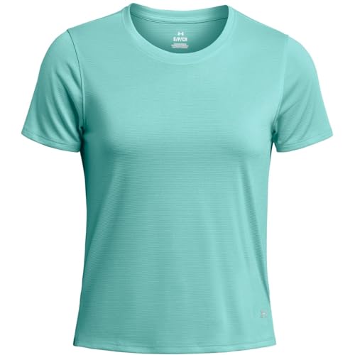 Under Armour Damen Ua Launch Shortsleeve T-Shirt, Radial Turquoise/Reflektierend, XL-XXL von Under Armour