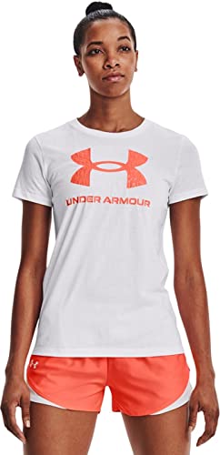 Under Armour Damen Ua Sportstyle Grafik Kurzarm Weiß/Orange L von Under Armour