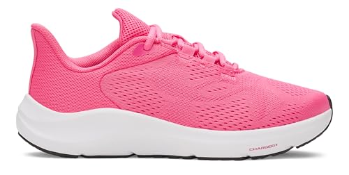 Under Armour Damen Charged Pursuit 4 Großes Logo, Jogging Schuhe mit Dämpfung, leichter & atmungsaktiver Damen Laufschuh, komfortable Sportschuhe für Frauen,Super Pink / Super Pink / Fuchsia Dusk,38 von Under Armour