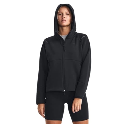 Under Armour Unstoppable Fleece Kapuzenjacke Damen schwarz, L Damen von Under Armour