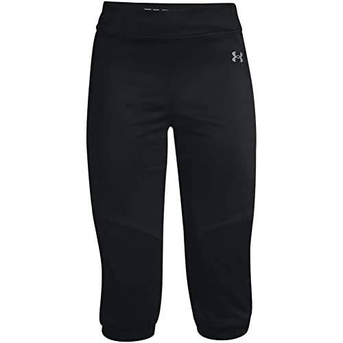 Under Armour Damen Vanish Softball Gürtel Hose, Schwarz (001)/Baseball Grau, Small von Under Armour