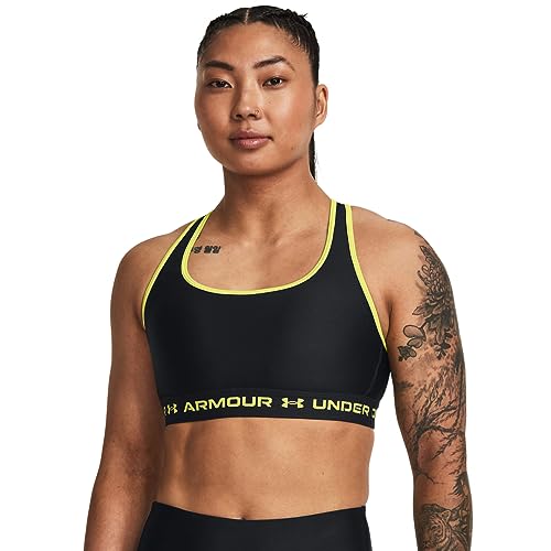 Under Armour Damen Women's Armourâ Mid Crossback Sports Bra Unterhemd, Schwarz, XL Under Armour Damen Women's Armourâ Mid Crossback Sports Bra Unterhemd, Schwarz, XL von Under Armour