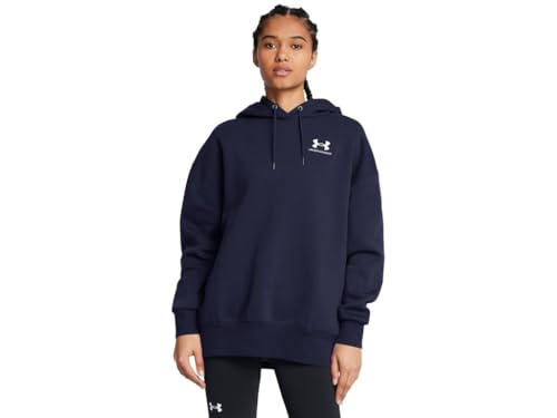 Under Armour Essential FLC OS Hoodie Midnight Navy - XS von Under Armour