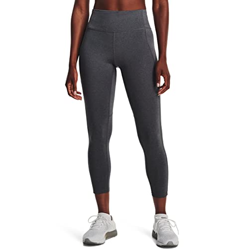 Under Armour Damen Fly Fast 3.0 Ankle Tights Leggings, Black Full Heather (002)/Reflektierend, S von Under Armour