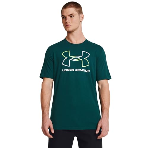 Under Armour Global Foundation Herren-T-Shirt, kurzärmelig, (449) Hydro Teal / White, 3X-Groß von Under Armour