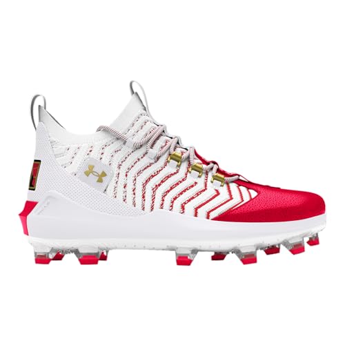 Under Armour Harper 9 Pro TPU - Herren (Weiß/Rot/Metallic Gold), Weiß/Rot/Metallic-Gold, 47.5 EU von Under Armour