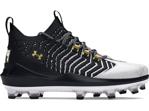 Under Armour Harper 9 Pro TPU - Herren (Weiß/Weiß/Metallic-Gold), Schwarz-Metallic-Gold, 45.5 EU von Under Armour