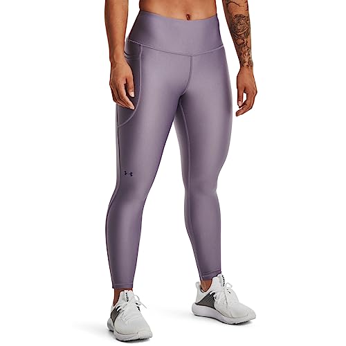 Under Armour Damen HeatGear Armour Tobilleros Con Cintura Alta Antideslizante Leggings, dunkelviolett, L von Under Armour
