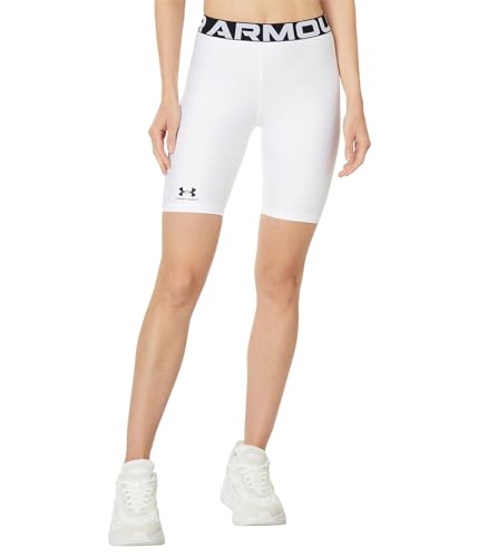Under Armour HeatGear Authentics 20,3 cm Shorts, Weiß/Schwarz, X-Klein von Under Armour