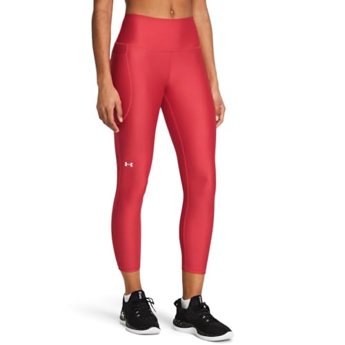 Under Armour HeatGear Damen-Leggings, hoher rutschfester Bund, knöchelhoch von Under Armour