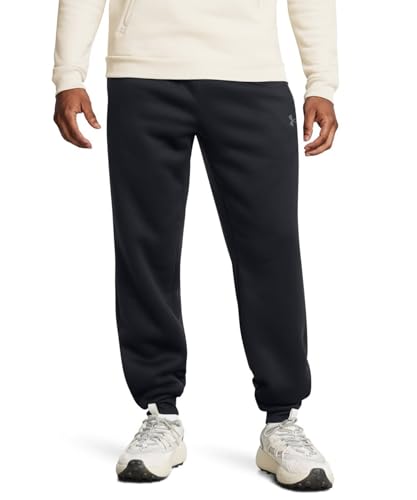 Under Armour Herren Armour Fleece Pro Jogger Hose, Schwarz/Castlerock, M von Under Armour