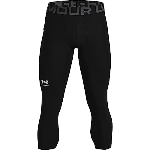 Under Armour Herren Armour HeatGear 3/4 Leggings, Schwarz (001)/Pitch Grau, X-Large Hoch von Under Armour