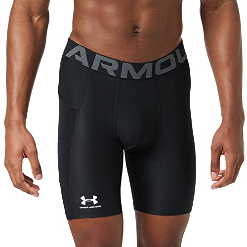 Under Armour Herren Armour HeatGear Compression Shorts, Schwarz (001)/Pitch Grau, Medium Hoch von Under Armour