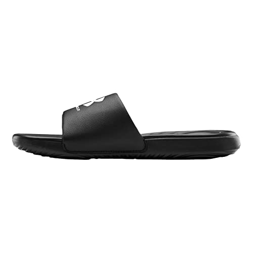 Under Armour Herren Badeschuhe Poolsandalen Ansa Fixed Slides, Farbe:Schwarz, Artikel:-004 Black/White, Schuhgröße:EUR 42.5 von Under Armour