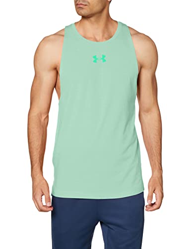 Under Armour Herren Baseline Cotton Tank T-Shirt, Liberty Green (303)/Green, Small von Under Armour