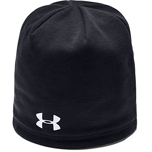 Under Armour Herren Blank Storm Beanie Hut, Schwarz (001)/Weiß, Einheitsgröße von Under Armour