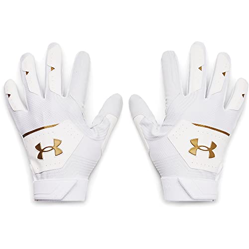 Under Armour Herren Clean Up 21 Handschuhe für kaltes Wetter, Weiß (101) / metallisch verblasstes Gold, XX-Large von Under Armour