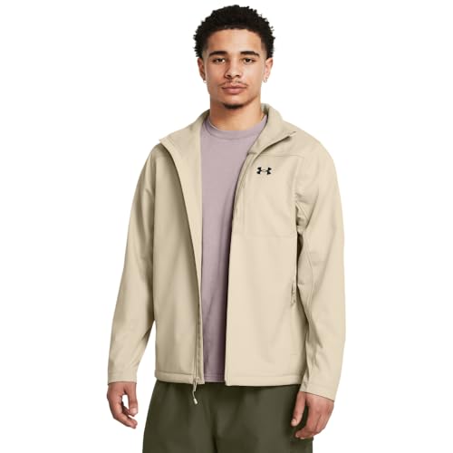 Under Armour Herren ColdGear Infrared Shield 2.0 Softshell, (290) Khaki Base / Schwarz, L von Under Armour
