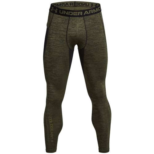 Under Armour Herren ColdGear Twist Leggings, 390 Grün, M von Under Armour