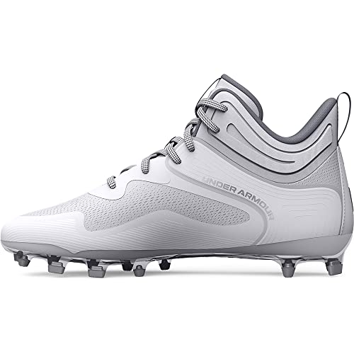 Under Armour Herren Command Mid Lacrosse Mt TPU Cleat Schuh, (100) wei /wei /wei , 42.5 EU von Under Armour