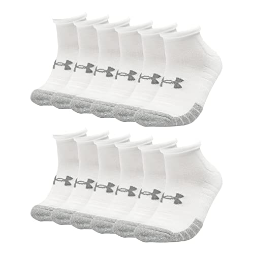 Under Armour Herren Damen Quarter Socken Sportsocken 6 Paar, Farbe:Weiß, Größe:47.5-50.5, Artikel:-100 white von Under Armour