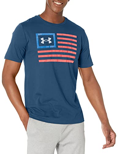 Under Armour Herren Freedom Chest Graphic Short Sleeve T-Shirt Sweatshirt, (408) Academy/Stahl, 3X-Large von Under Armour